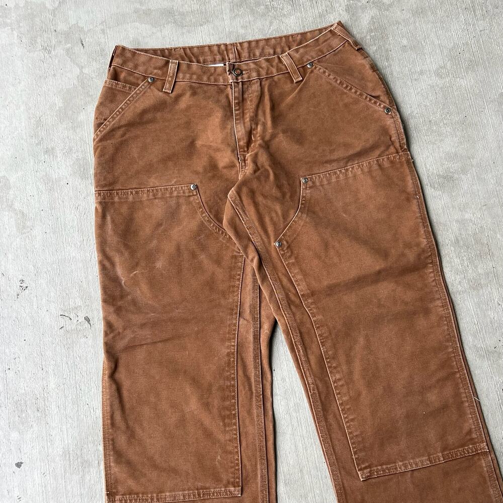 Carhartt brown double knee work wear carpenter pants - Picture 2 of 8